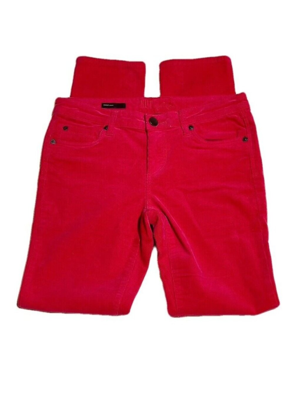KUT from the Kloth Womens Red Corduroy Pants Size 6